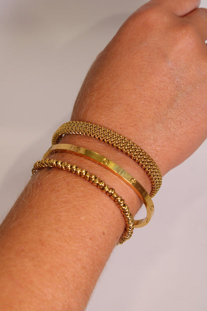 Bracciale a manetta simil Cartier